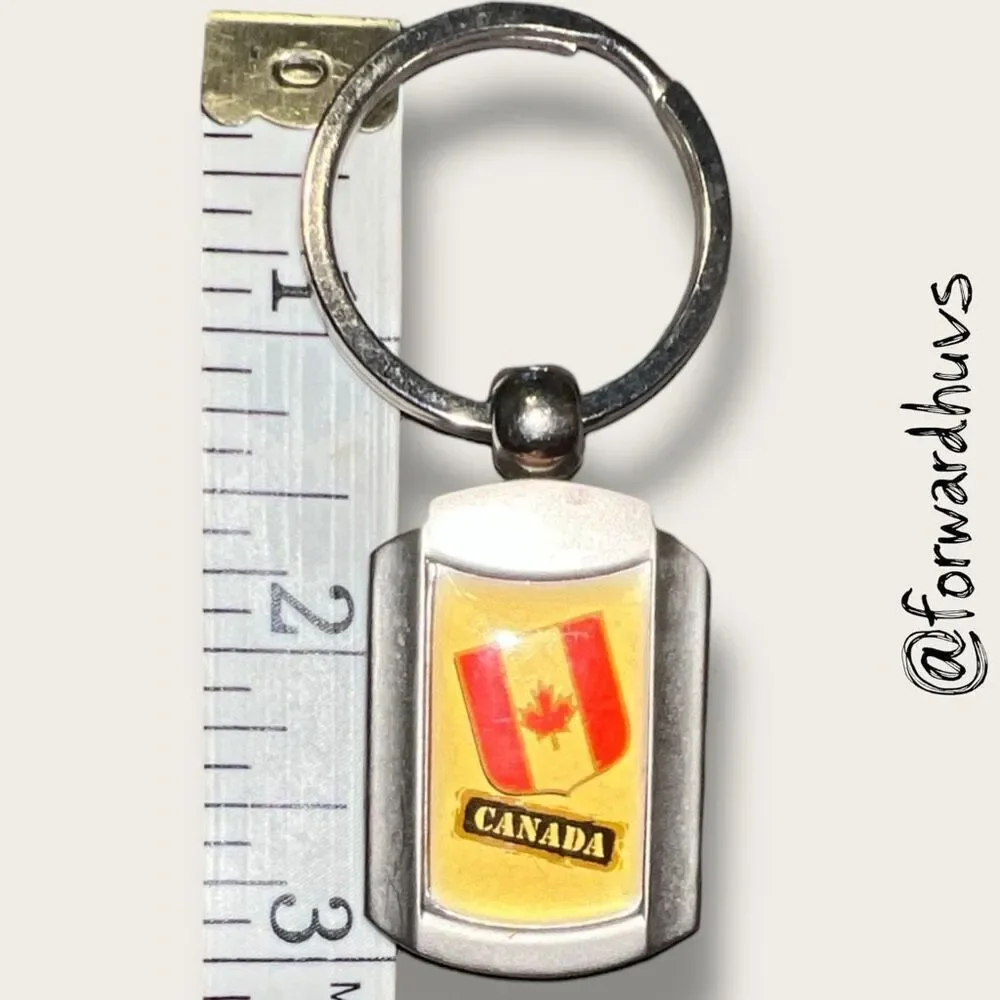 Bundle Sale 3 for $15 | Canada Flag Keychain – Metal – Bold Design